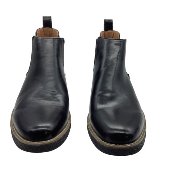 Deer Stags Rockland Memory Foam Black Faux Leather Chelsea Boots Men 11 NWOT - Picture 2 of 7